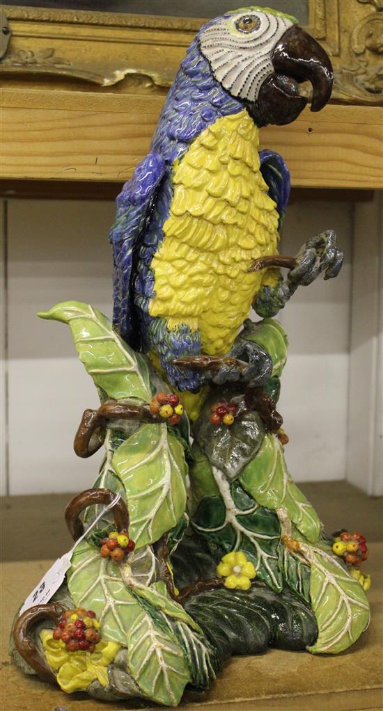 Continental ceramic parrot